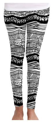 

Huetrap Printed Tights - White