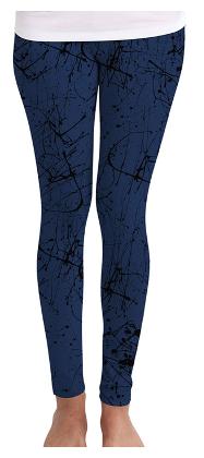 

Huetrap Printed Tights - Blue