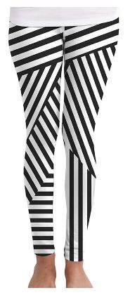 

Huetrap Striped Tights - White