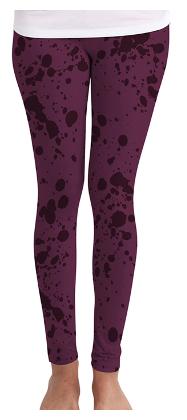 

Huetrap Printed Tights - Maroon