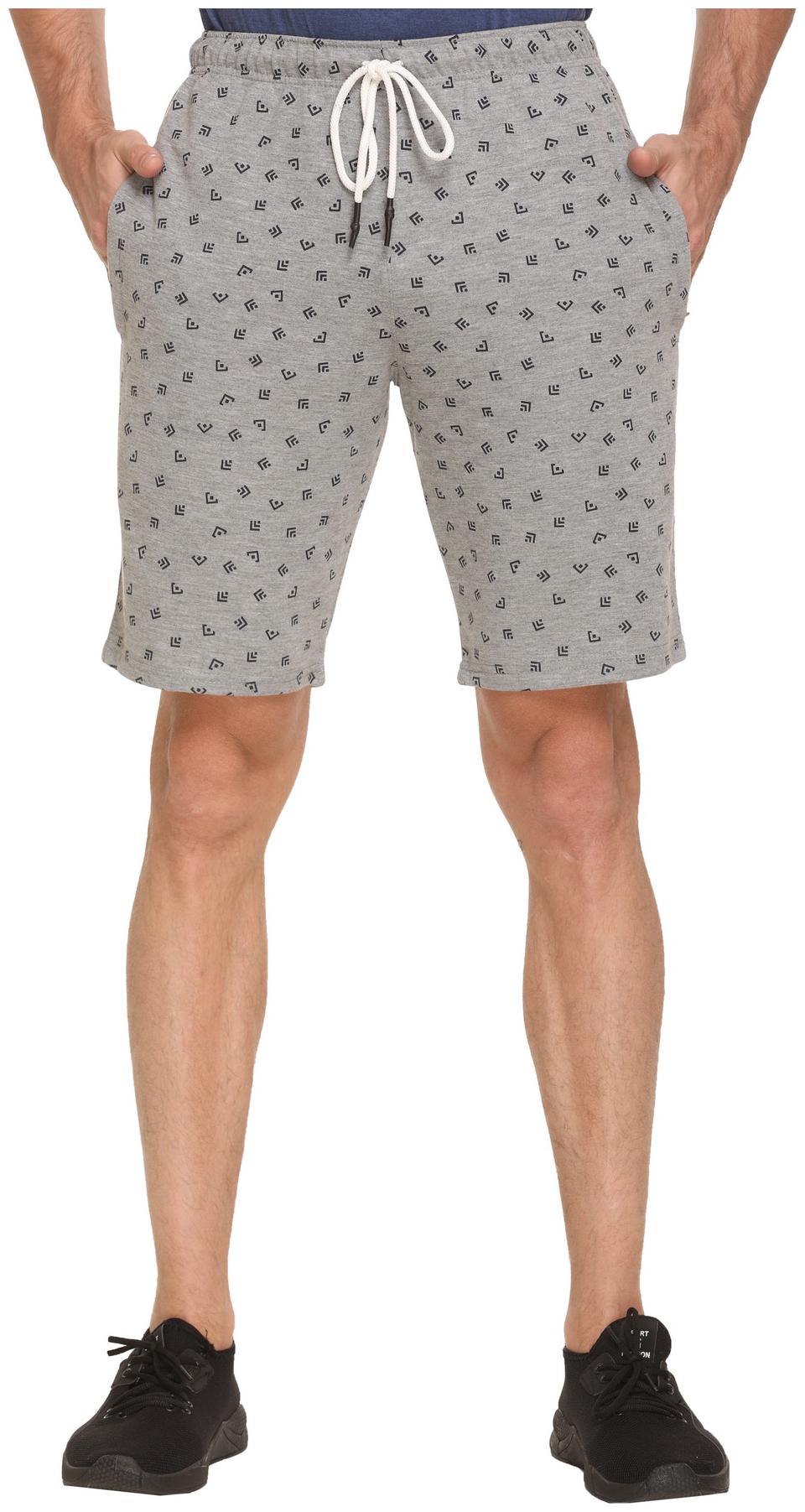 

HVBK Men Grey Regular Fit Regular Shorts