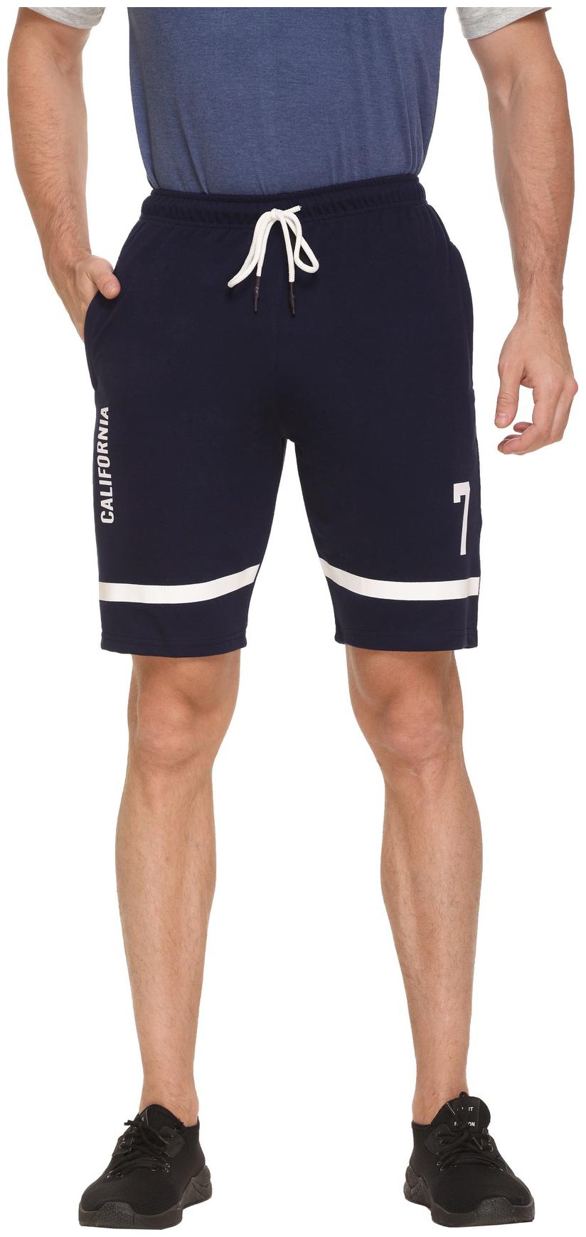 

HVBK Men Blue Regular Fit Regular Shorts
