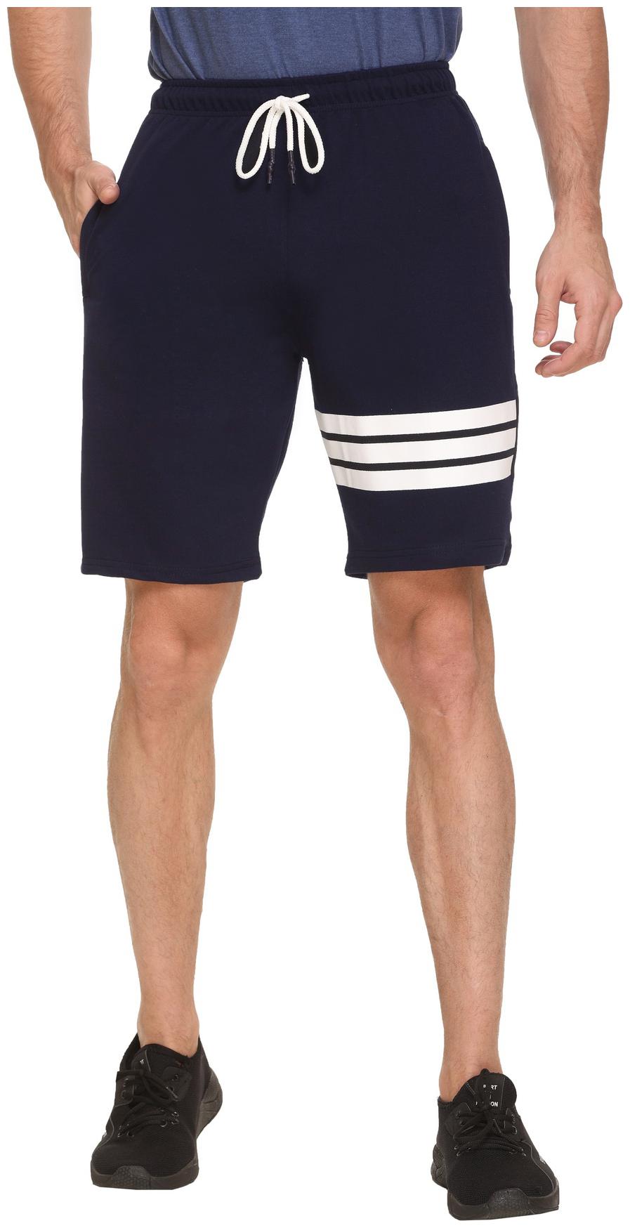 

HVBK Men Blue Regular Fit Regular Shorts