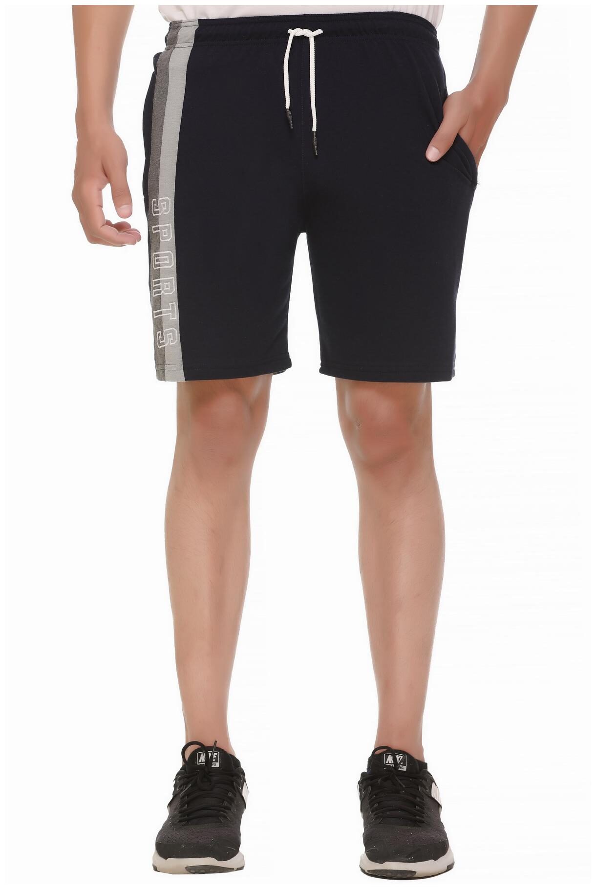 

HVBK Men Blue Regular Fit Regular Shorts