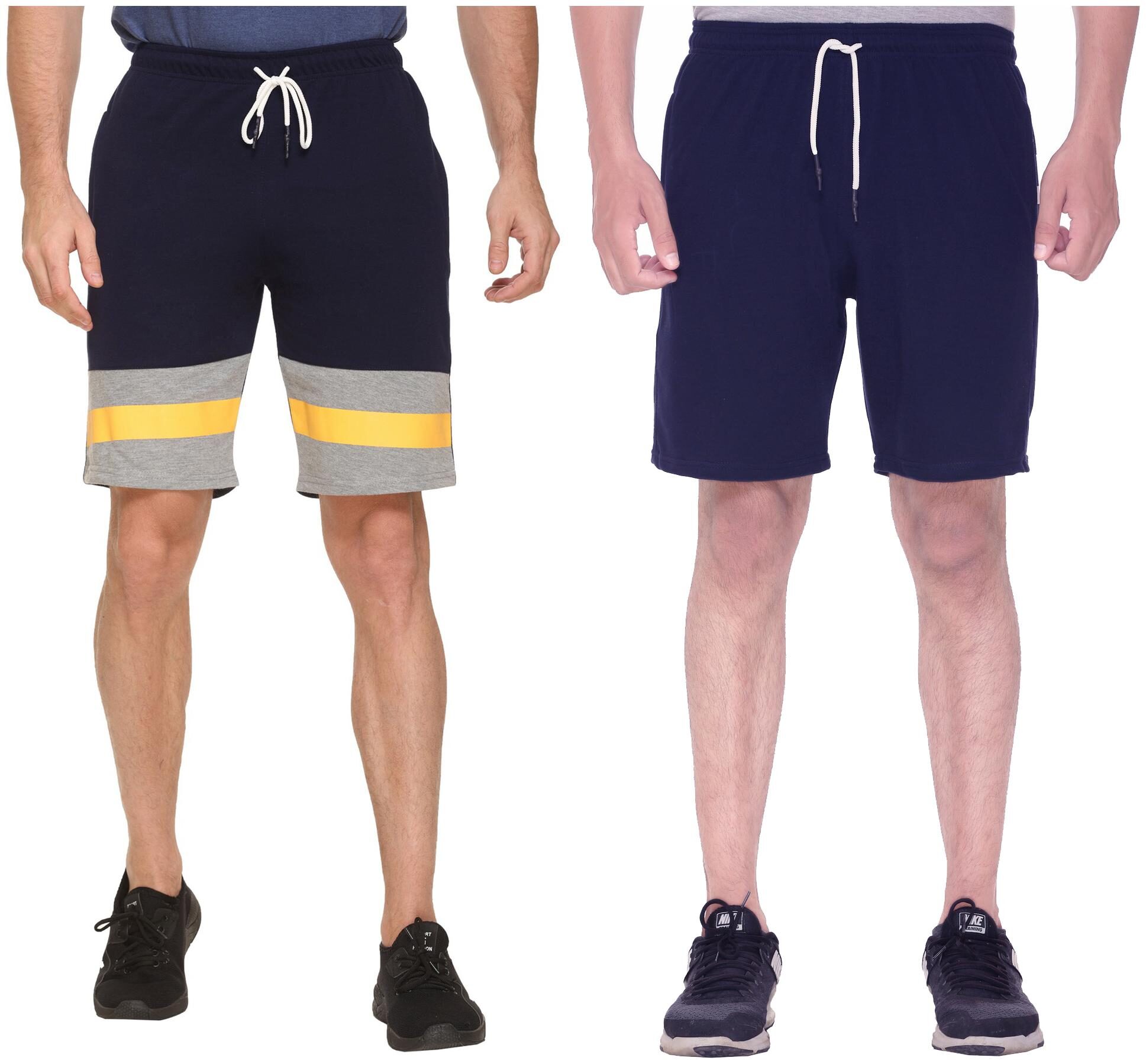 

HVBK Men Blue Regular Fit Regular Shorts