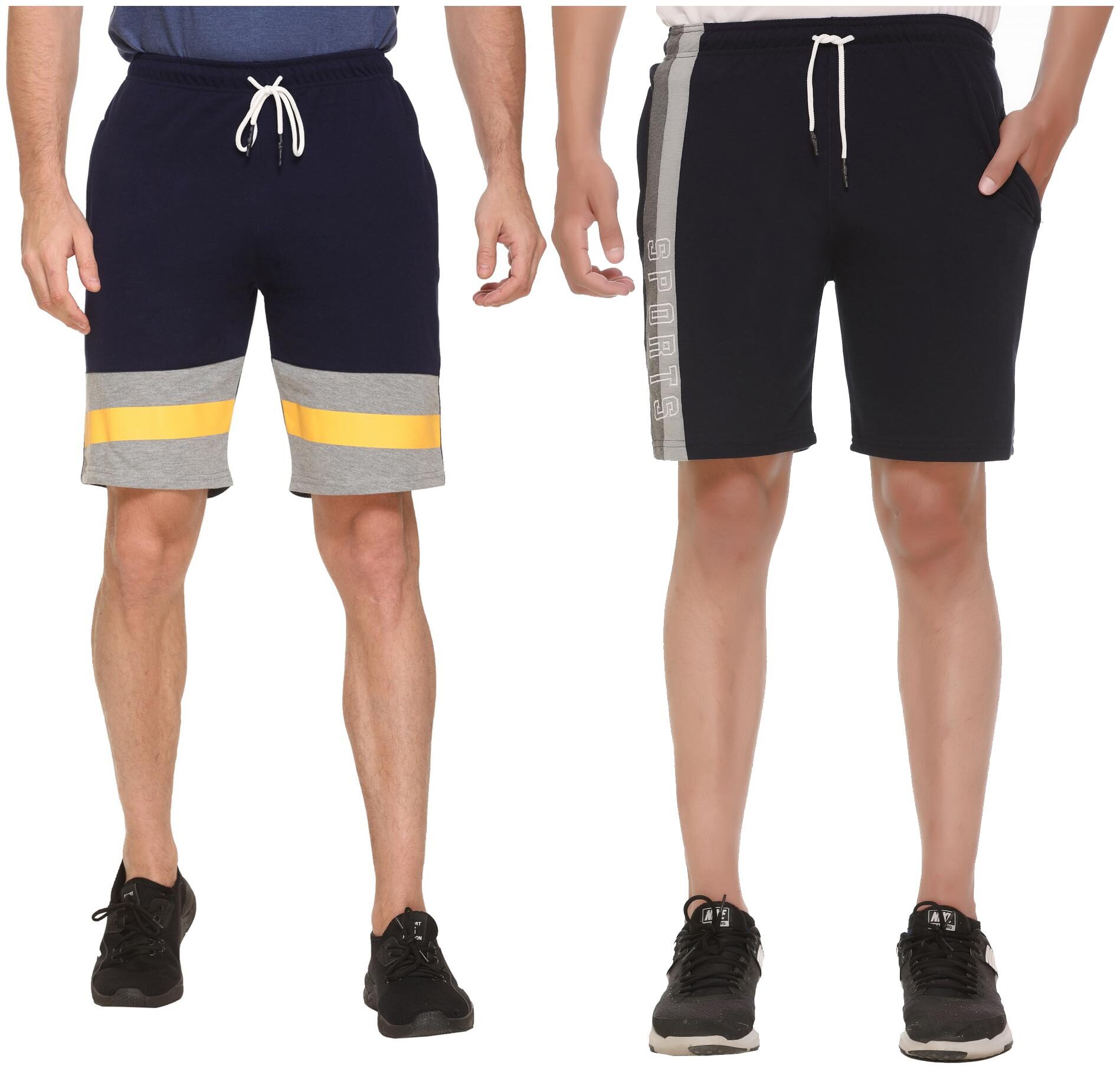 

HVBK Men Blue Regular Fit Regular Shorts