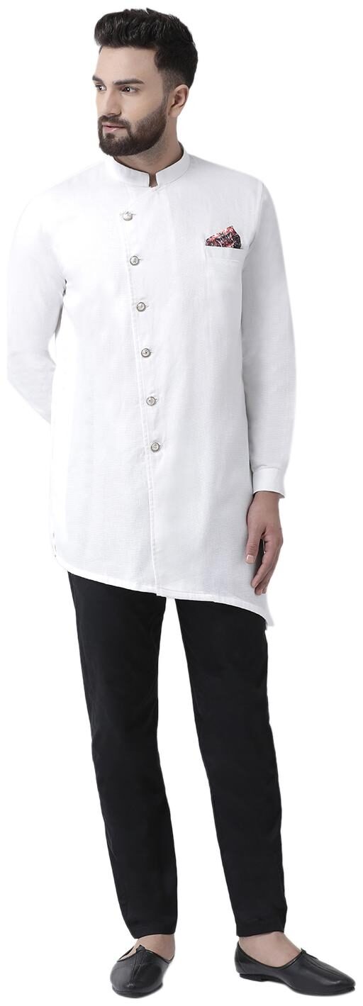 

I Know Men White Regular Fit Kurta
