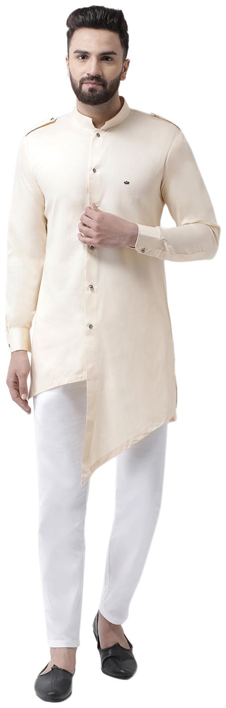 

I Know Cotton Regular Fit 1 Kurta 1 Pyjamas Beige