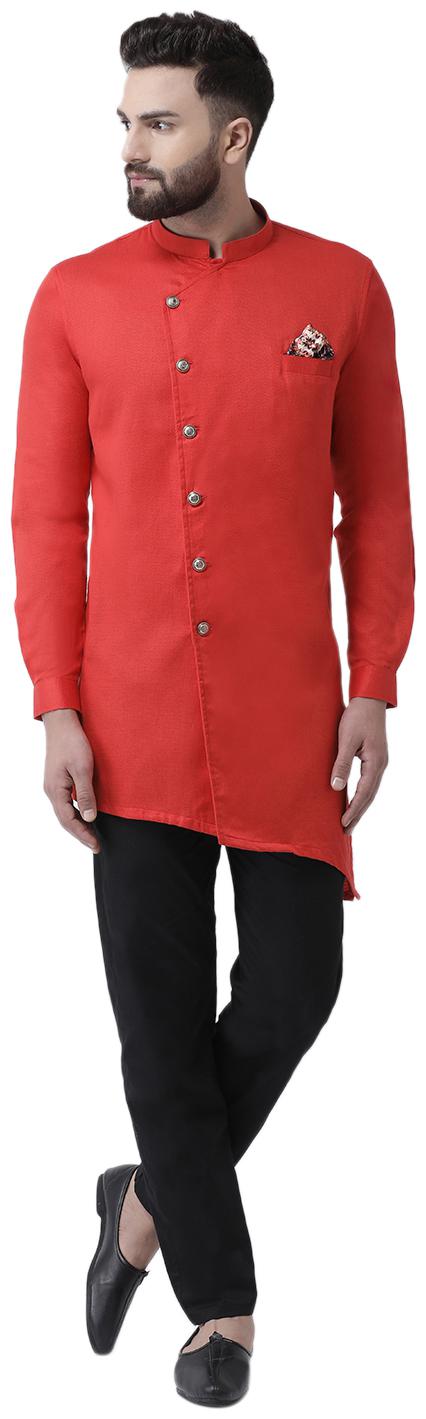 

I Know Cotton Regular Fit 1 Kurta 1 Trousers Red