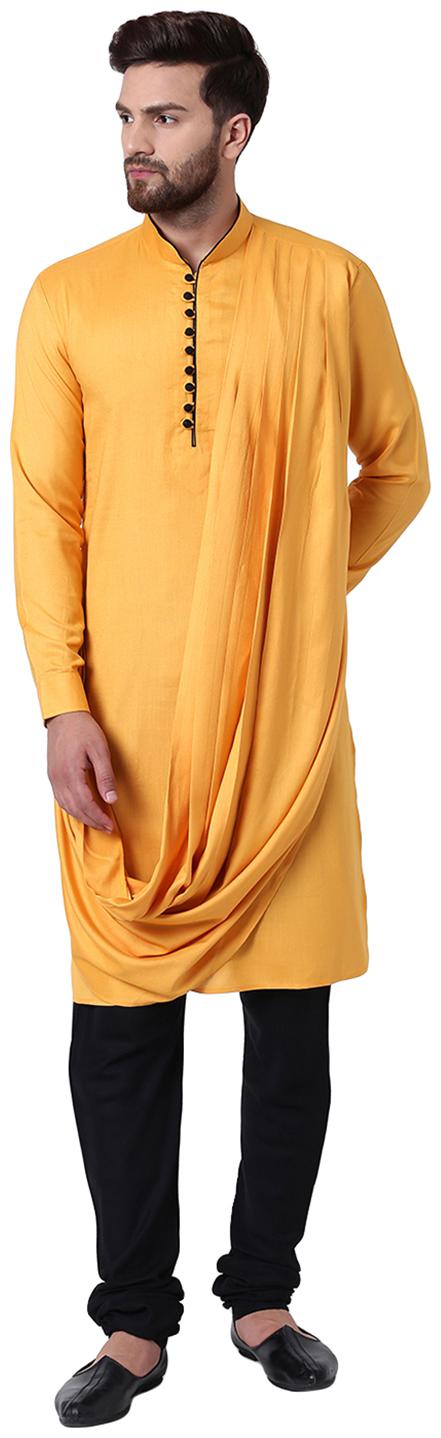 

I Know Men Yellow Regular Fit Kurta