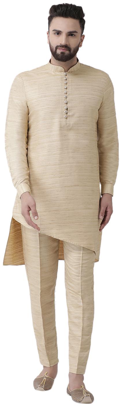 

I Know Men Beige Regular Fit Kurta