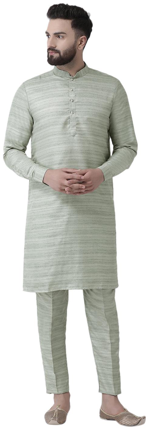 

I Know Men Green Regular Fit Kurta