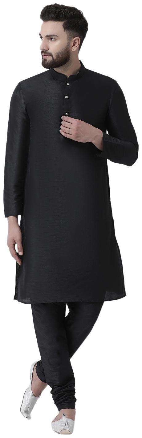 

I Know Men Black Regular Fit Kurta