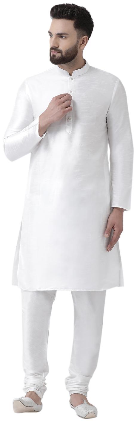 

I Know Silk Regular Fit 1 Kurta 1 Churidar White