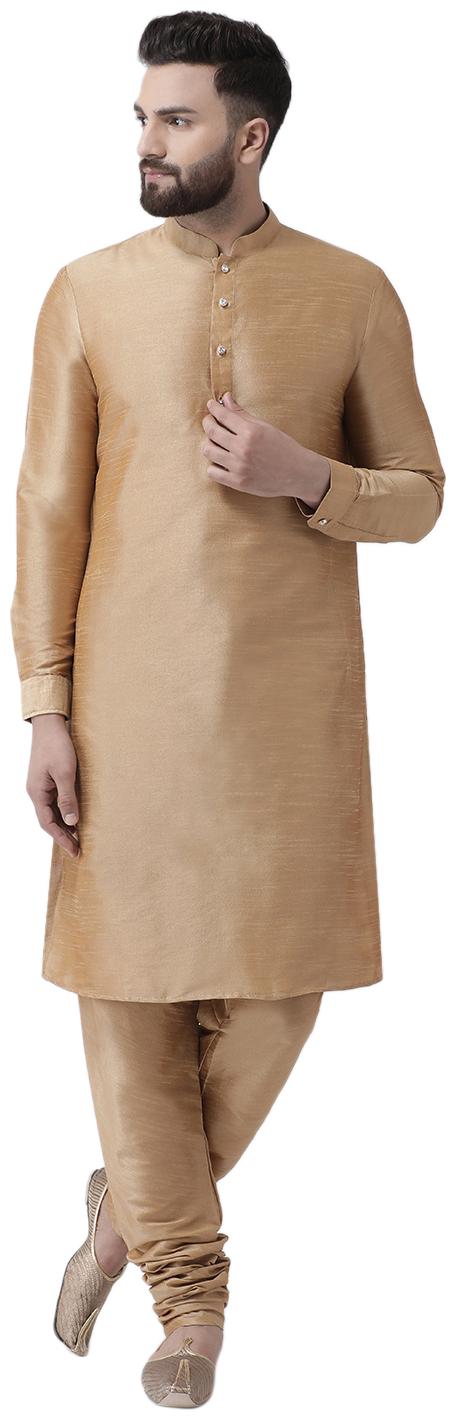 

I Know Silk Regular Fit 1 Kurta 1 Churidar Golden