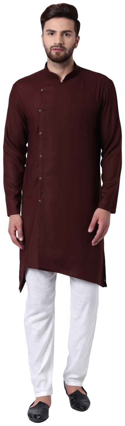 

I Know Men Brown Regular Fit Kurta