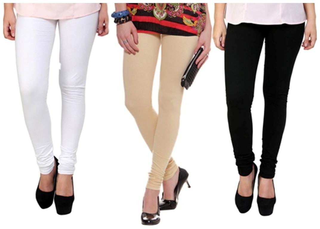 

I Shop Girls Women s Black-White-Skin Cotton Lycra Legging s Combo-03