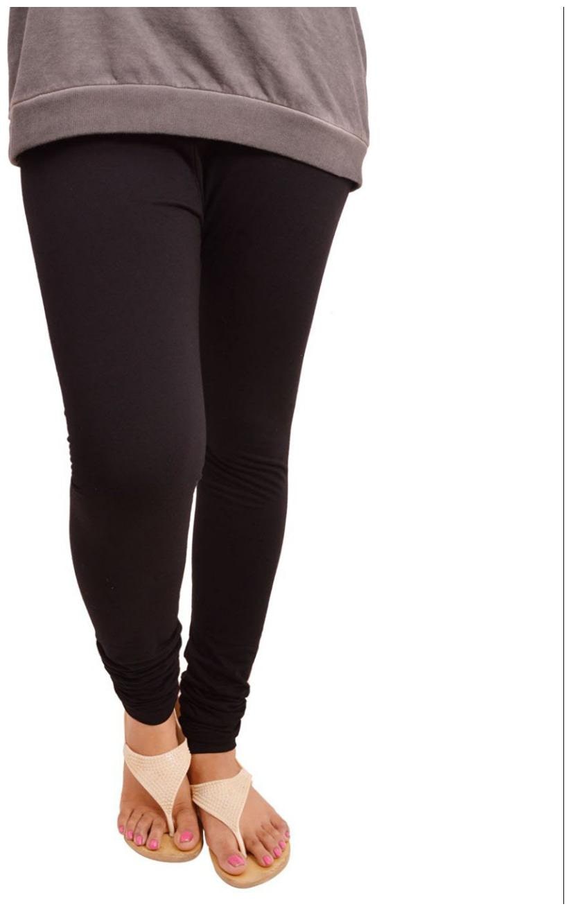 

I Shop V Cut Pattern Girls Woman s Black Cotton Lycra Legging