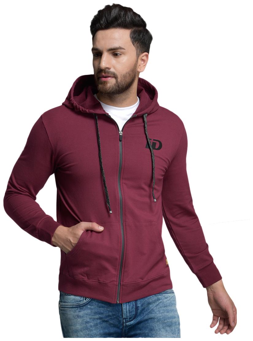 

Id Men Maroon Hooded Hoodie