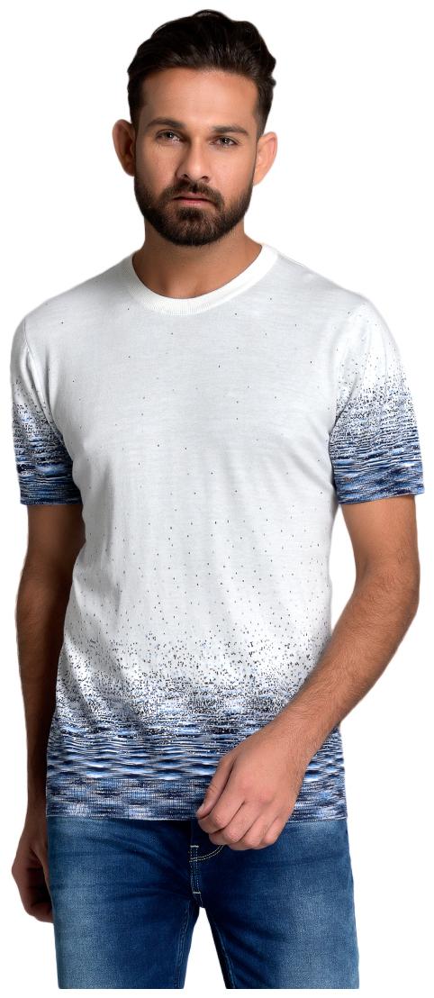 

Id Men White Slim fit Cotton Round neck T-Shirt - Pack Of 1