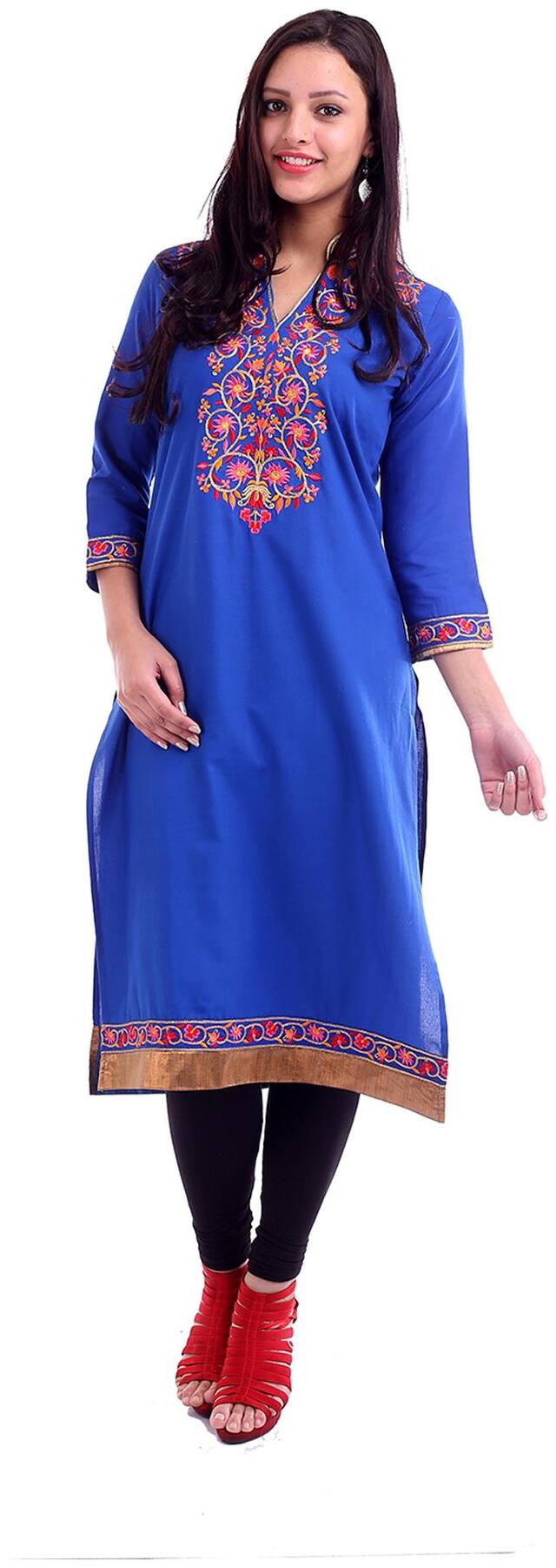 Inara Robes Blue Cotton Kurti
