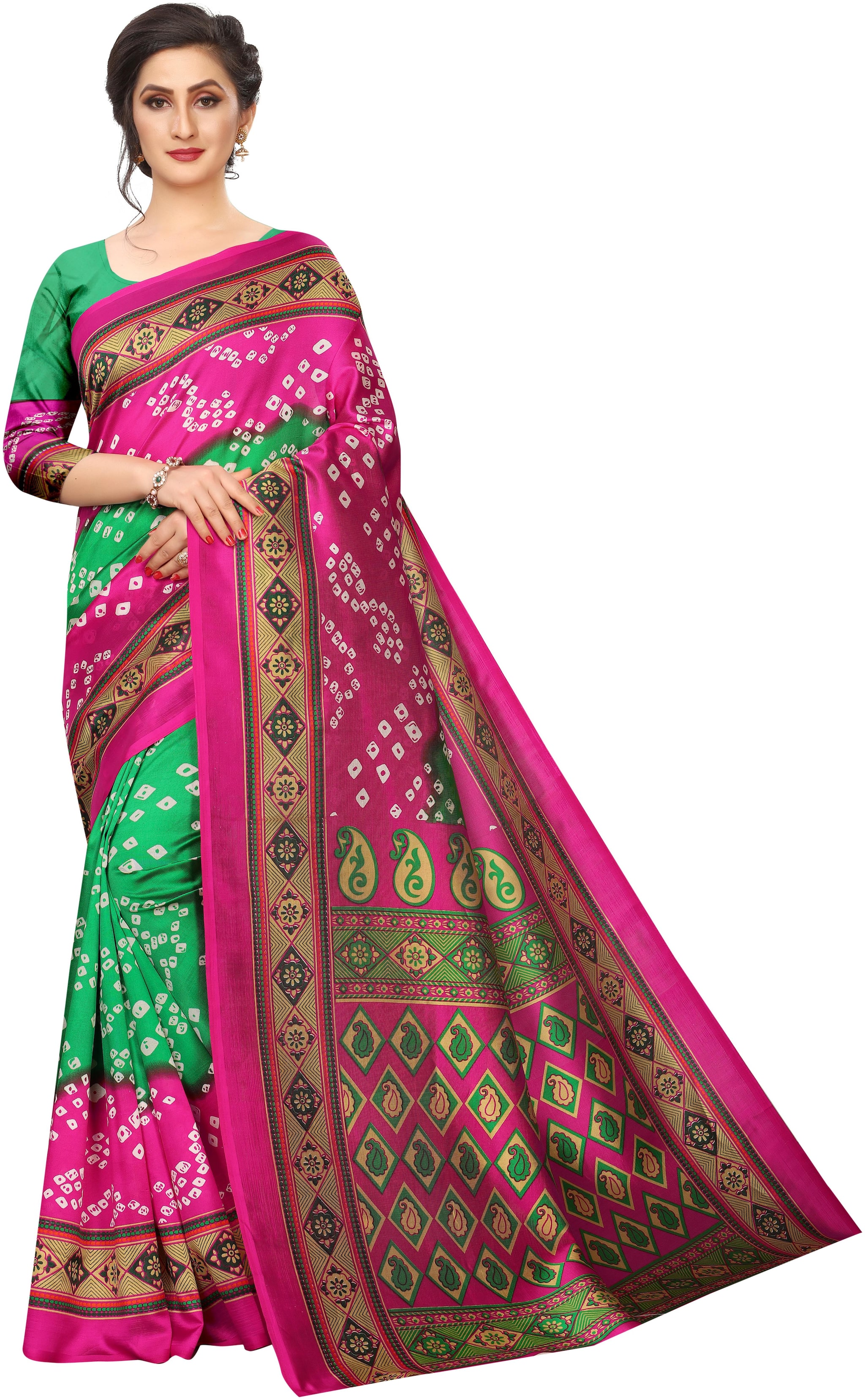 

Indian Beauty Blended Universal Work Saree Multi