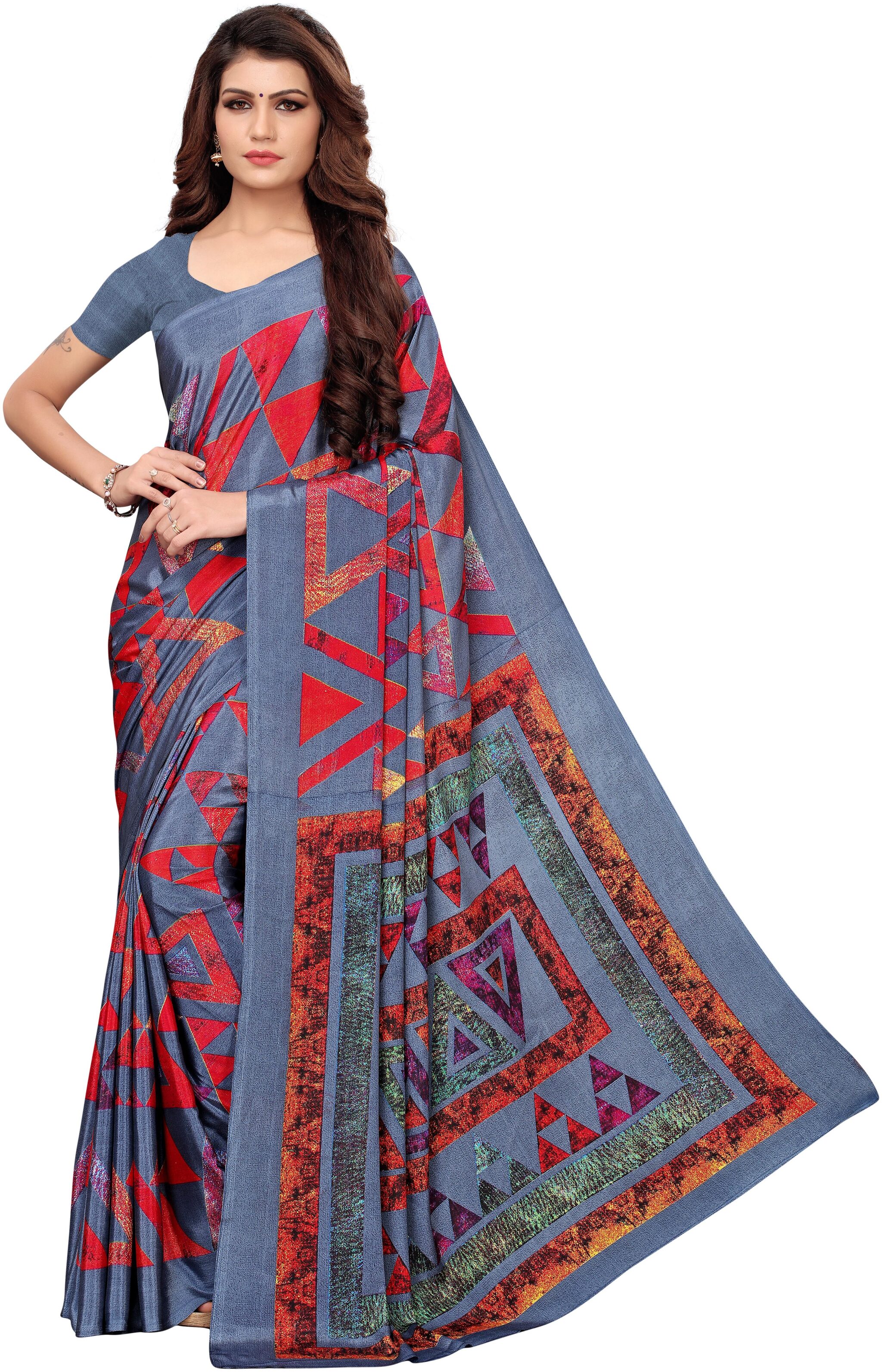 

Indian Beauty Blended Universal Work Saree Multi