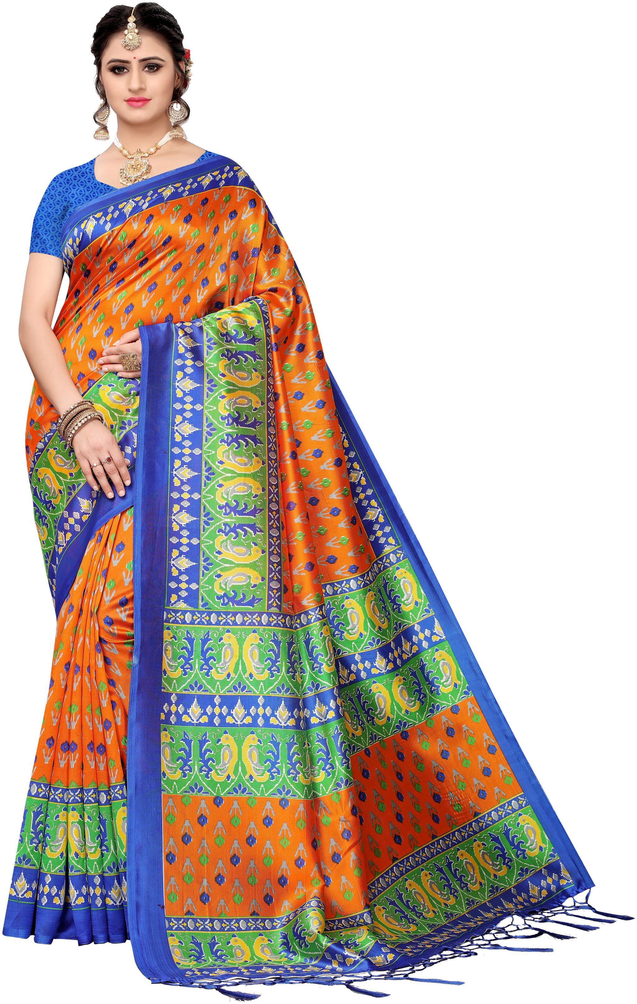 

Indian Beauty Blended Universal Work Saree Multi