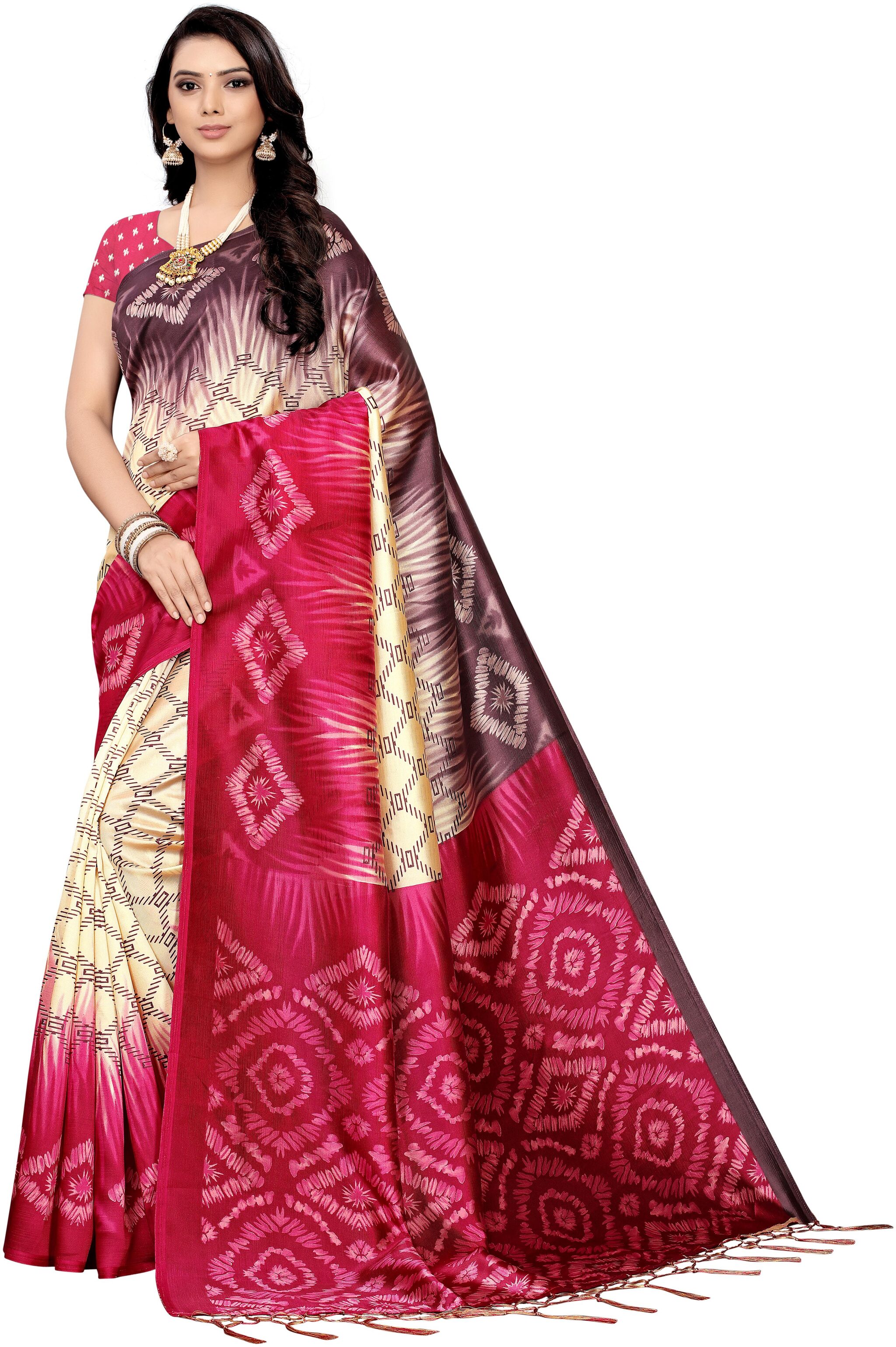

Indian Beauty Blended Festive Universal Saree - Multi