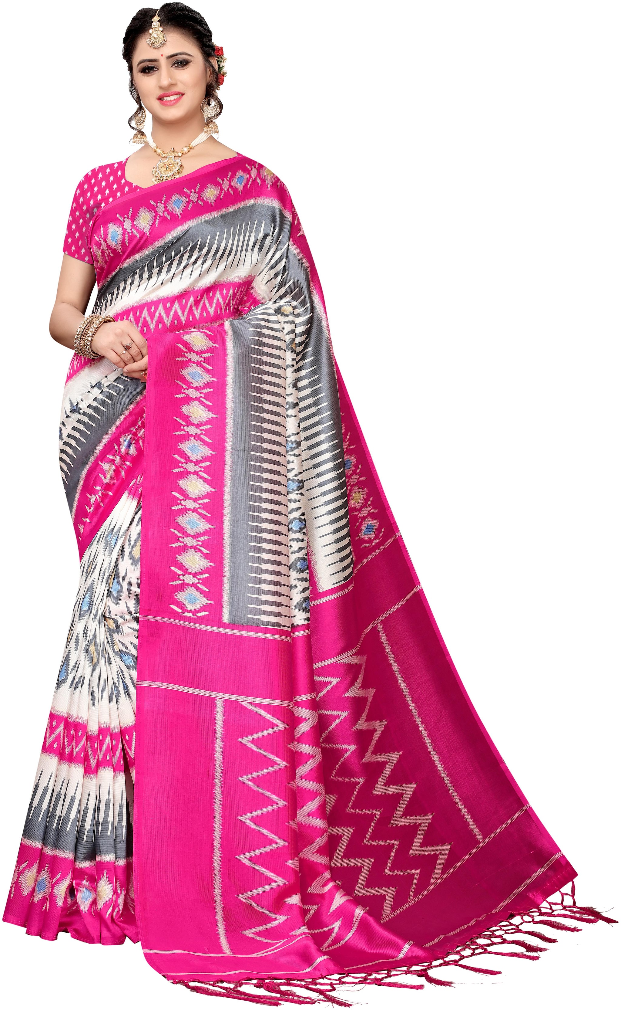 

Indian Beauty Blended Universal Work Saree Multi