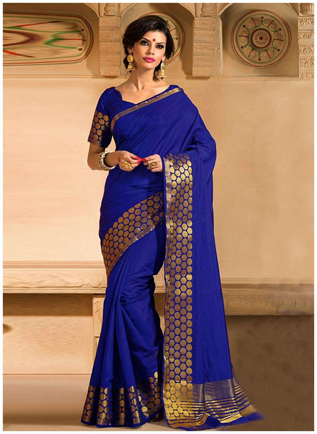 

Indian Beauty Art Silk Designer Saree