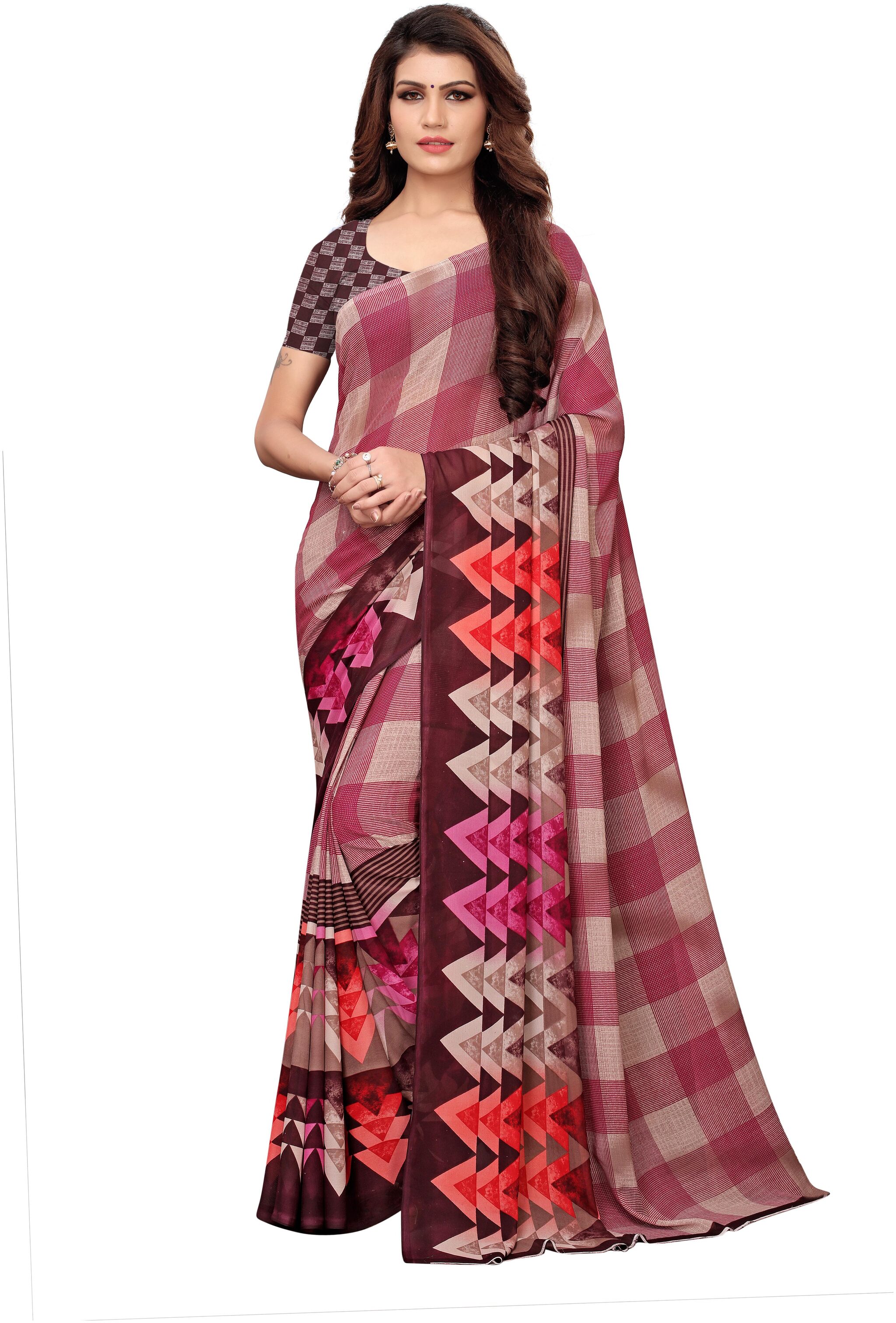 

Indian Beauty Blended Universal Work Saree Multi
