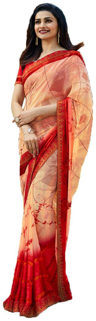 

Indian Ethnic Party wear Office wear Festival wear saree Indigo style with Colorful Lace Border Designer Saree with Blouse