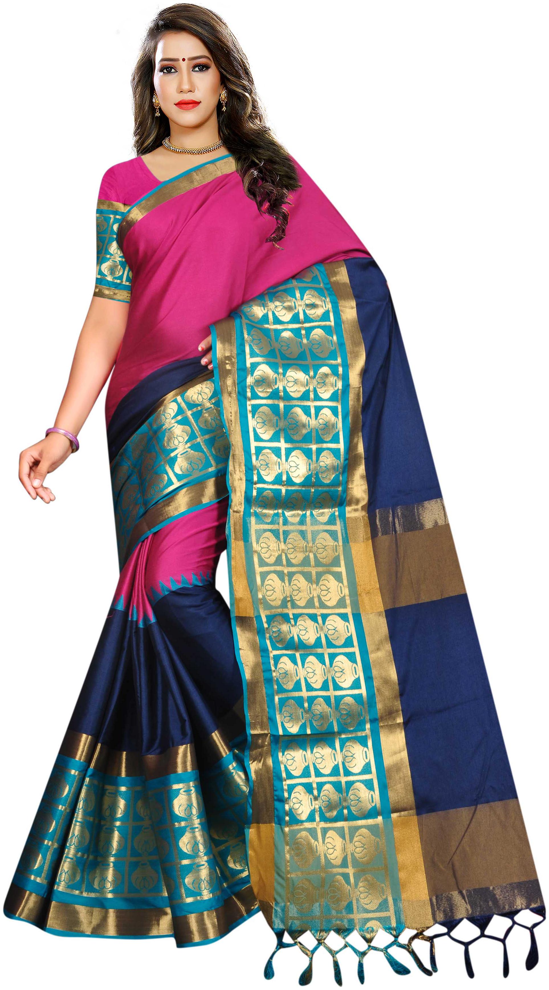 

Indian Fashionista Silk Matka Tie Dye Work Saree Multi