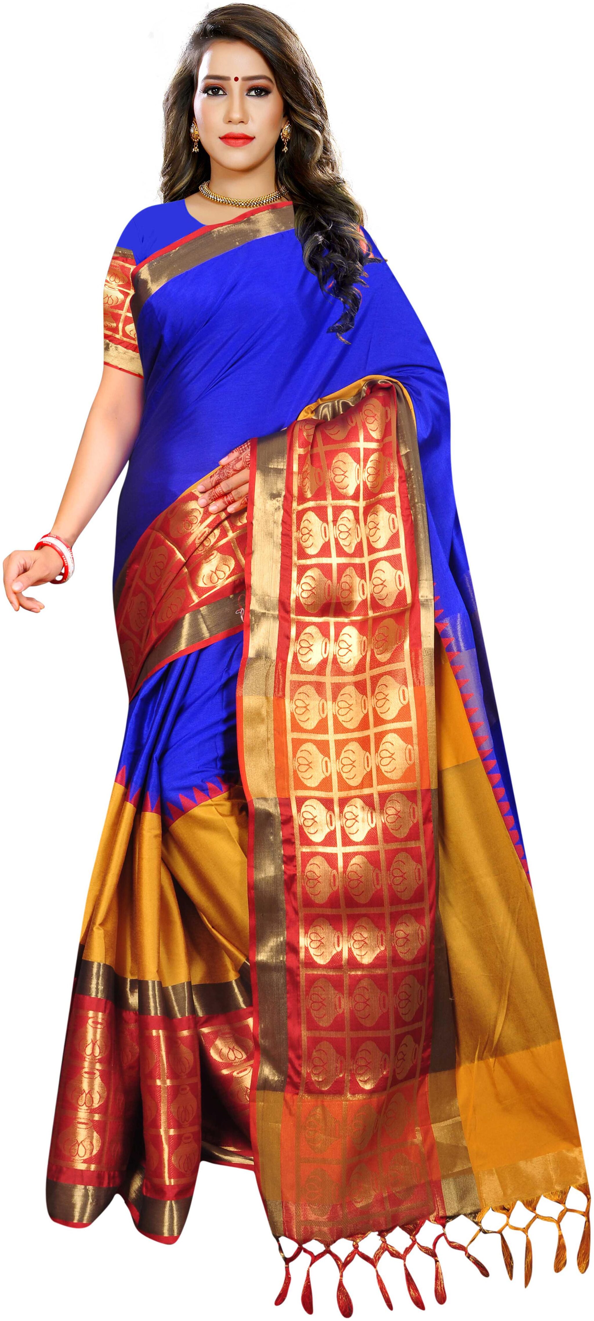 

Indian Fashionista Silk Matka Tie Dye Work Saree Multi