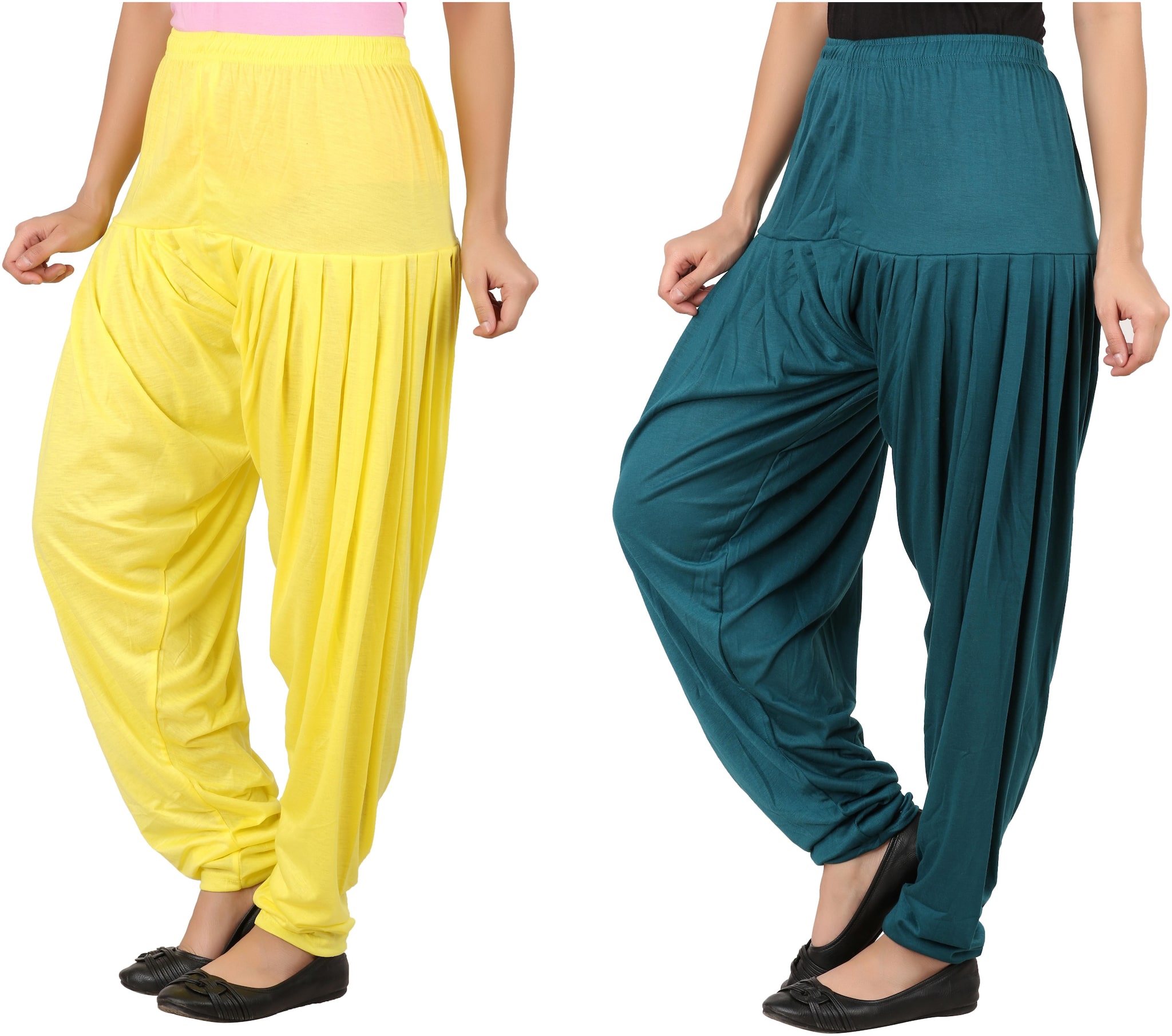 

INDIAN FLOWER Blended Patiala - Turquoise Yellow