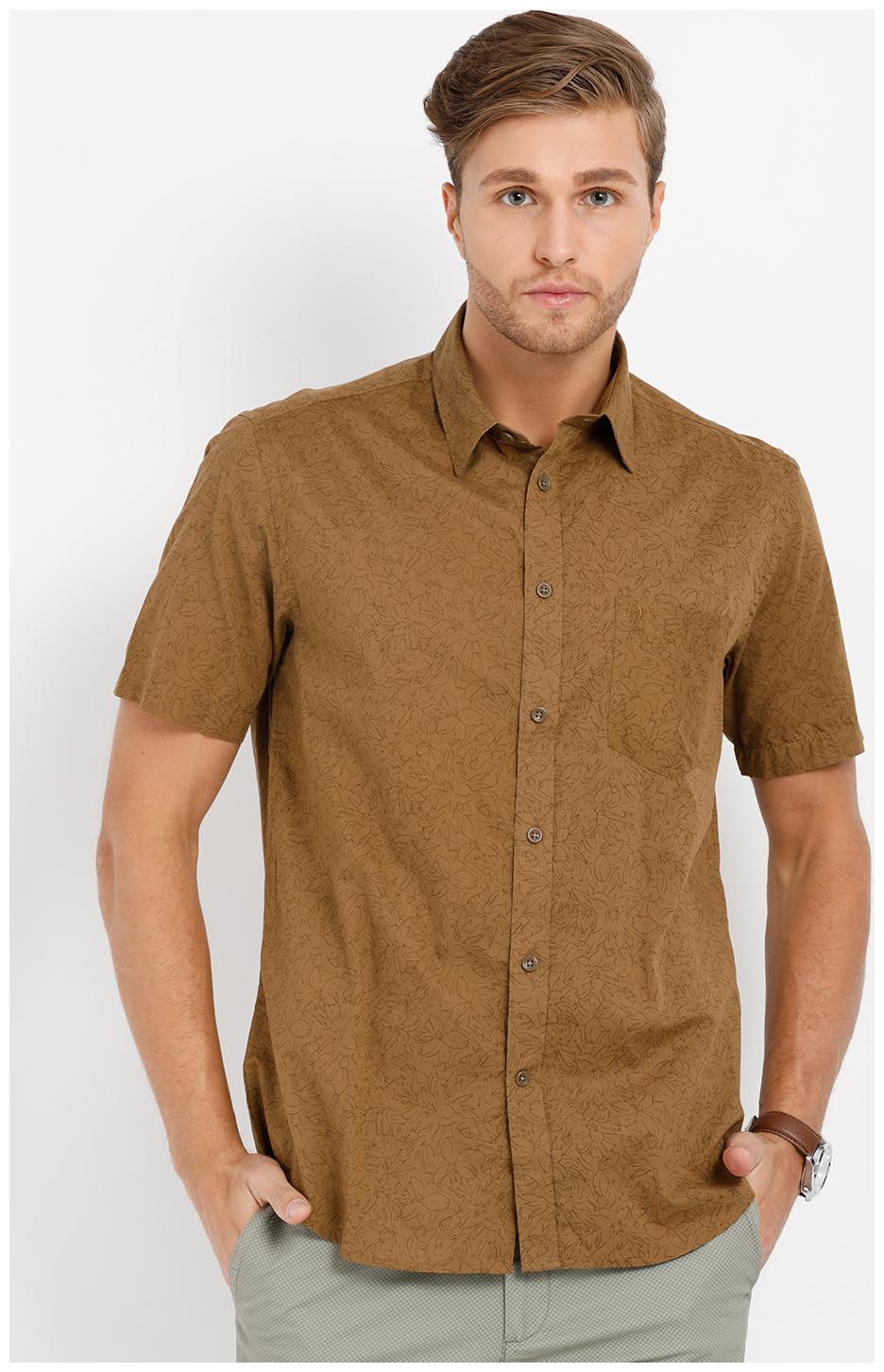 

Indian Terrain Men Beige Printed Regular Fit Casual Shirt
