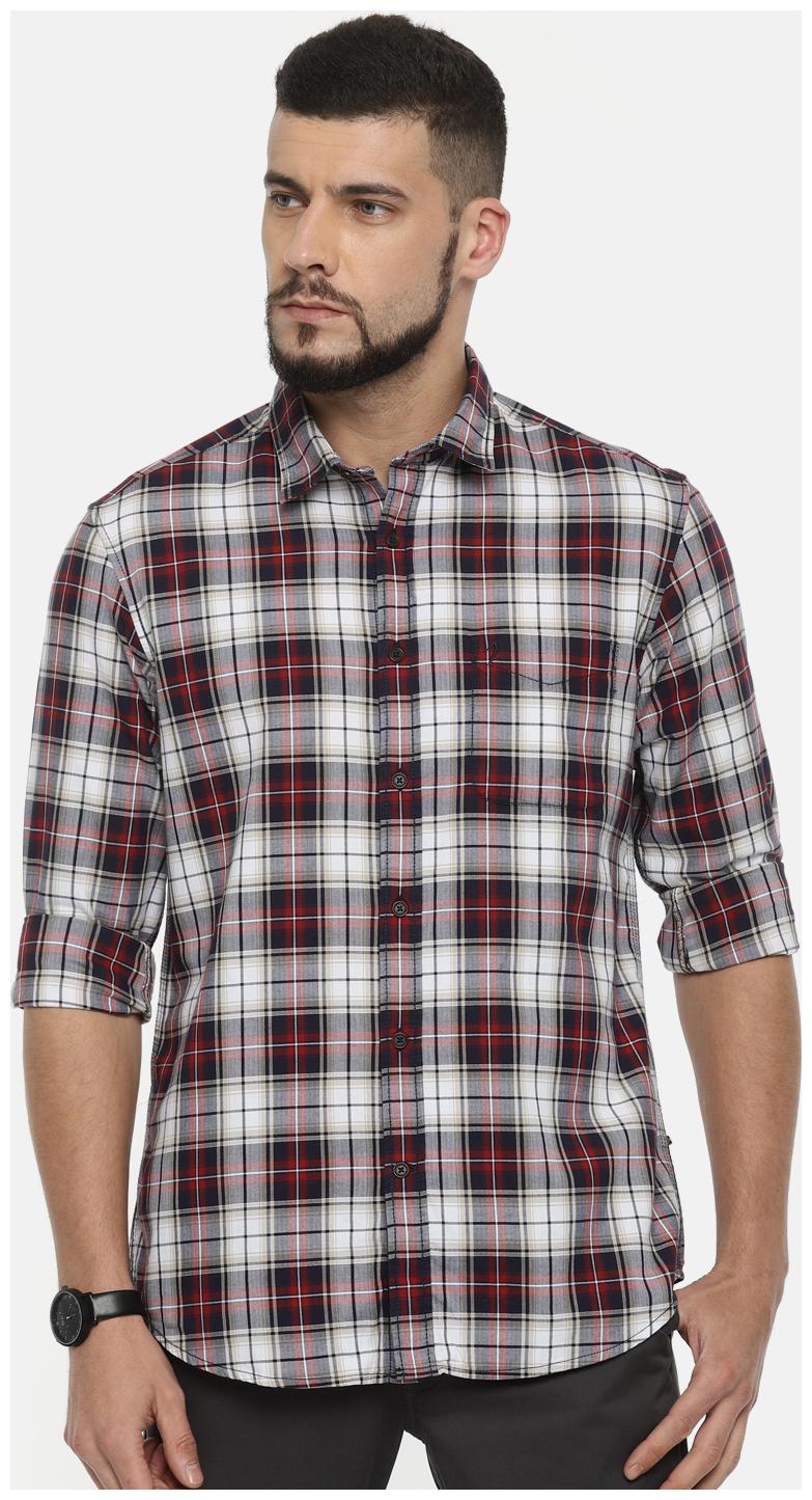 

Indian Terrain Men Multi Checked Slim Fit Casual Shirt