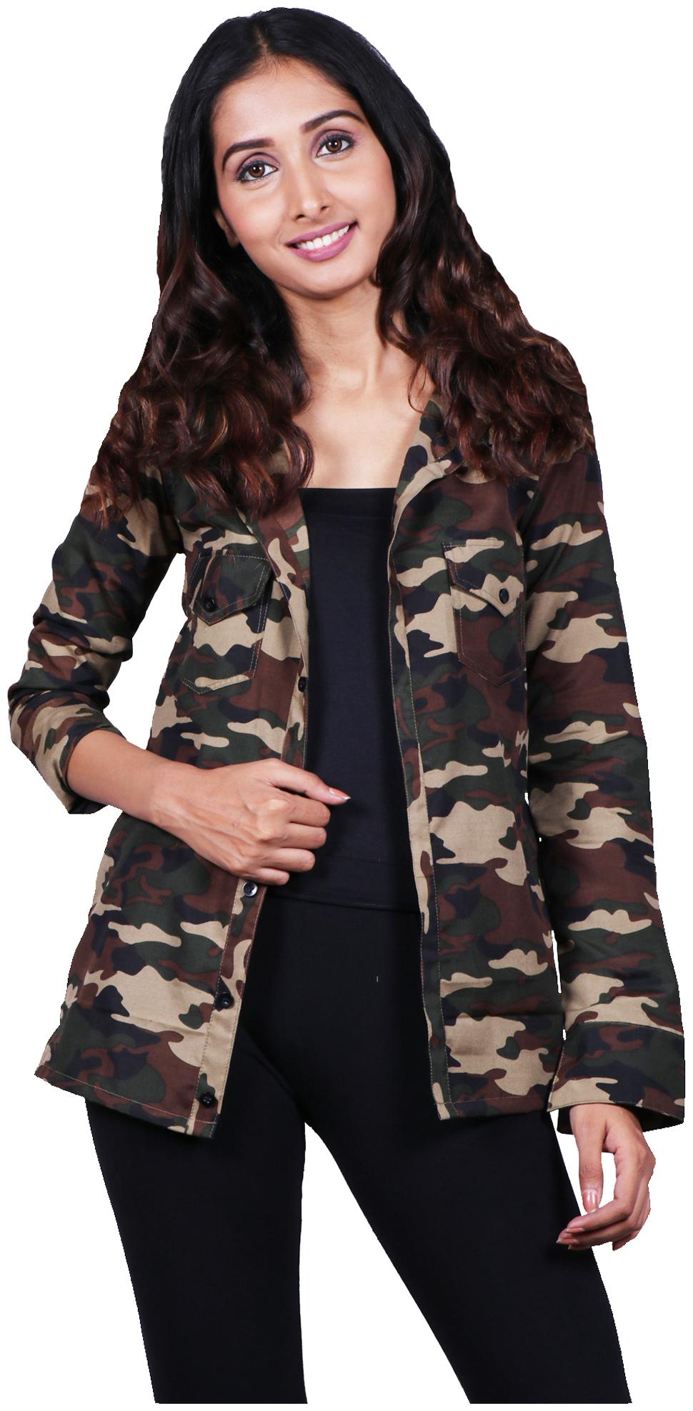 

indirage Women Multi Solid Regular Fit Shirt