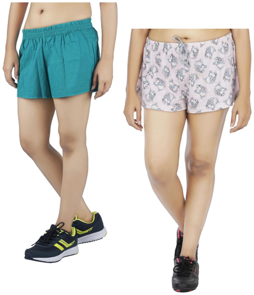 

Indirang Women Printed Regular shorts - Multi