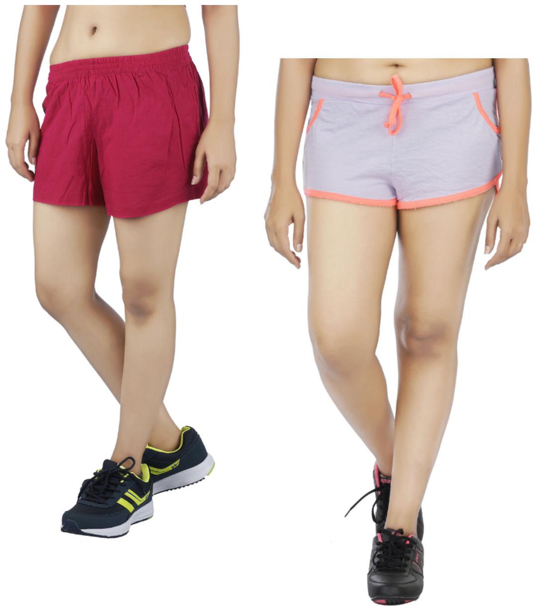 

Indirang Women Printed Regular shorts - Multi
