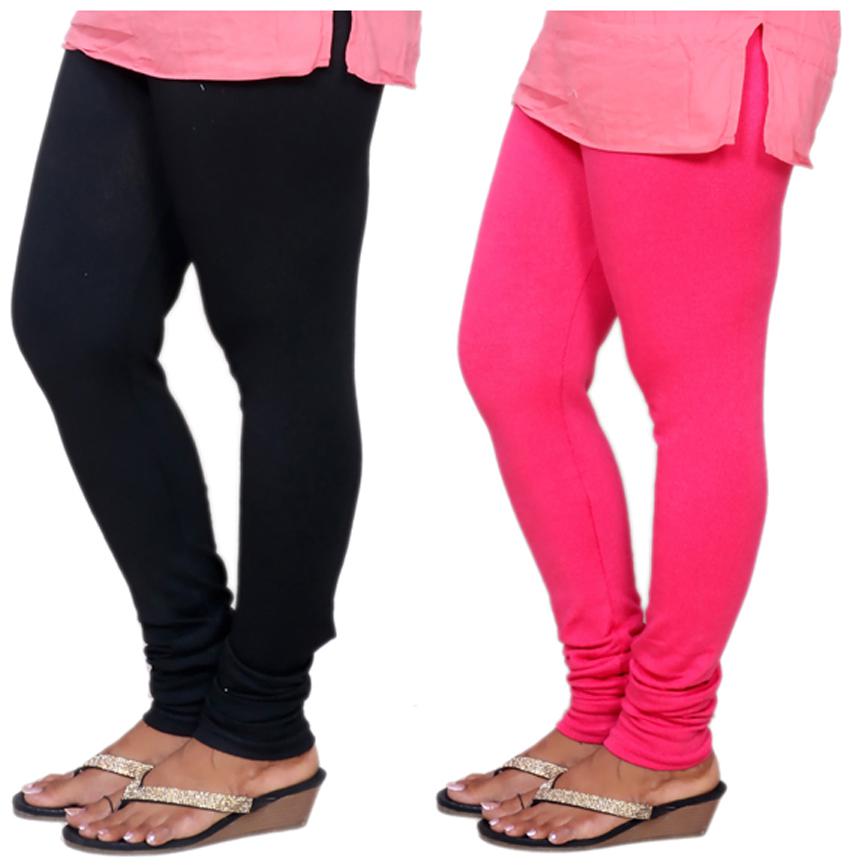 

Indiweaves Dupion Churidar - Black Pink