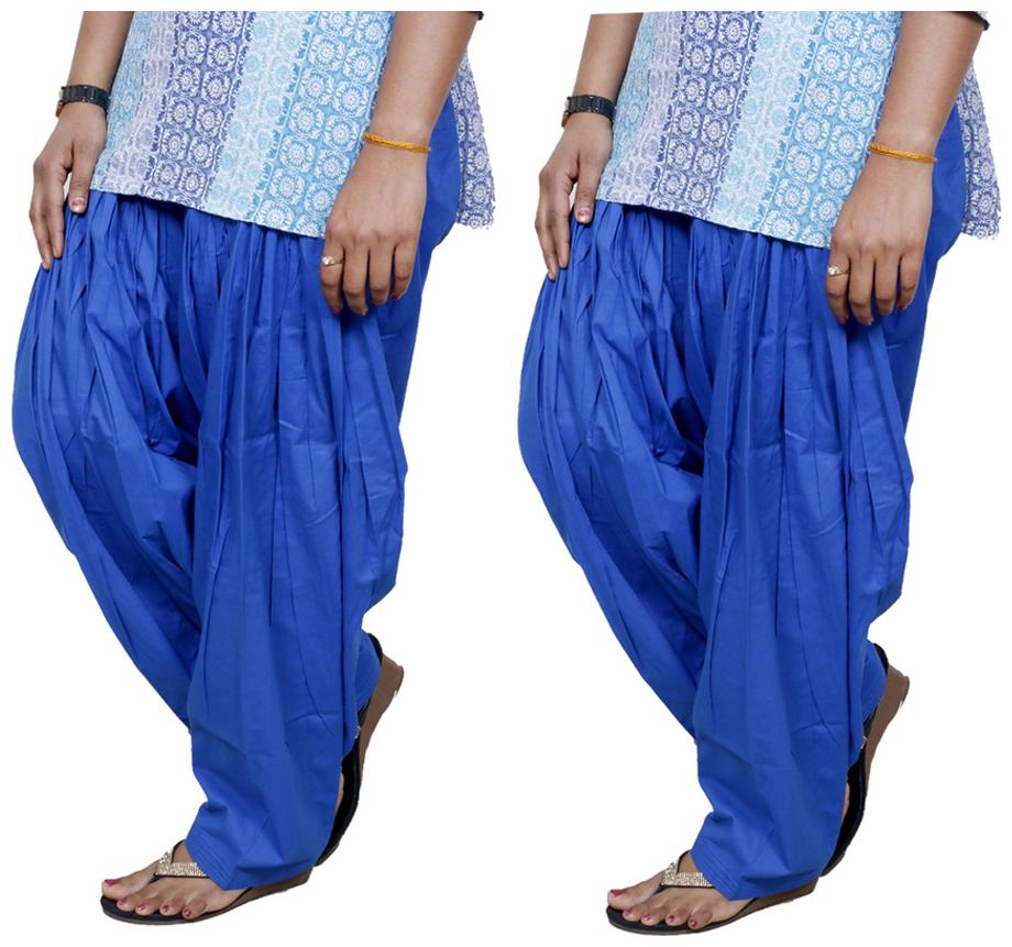 

IndiWeaves Blue Pack Of 2 Salwar