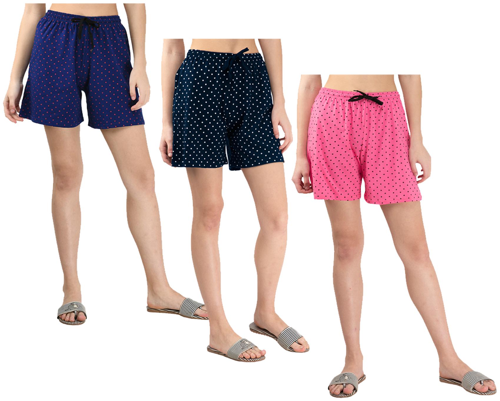 

Indiweaves Women Polka dots Regular shorts - Multi