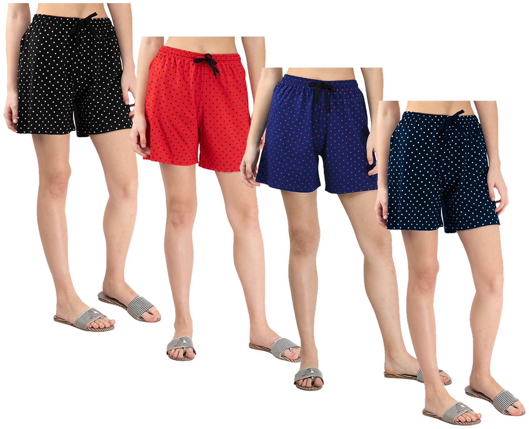 

Indiweaves Women Polka dots Regular shorts - Multi