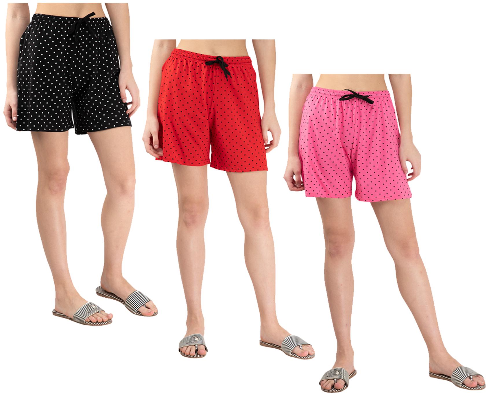 

Indiweaves Women Polka dots Regular shorts - Multi