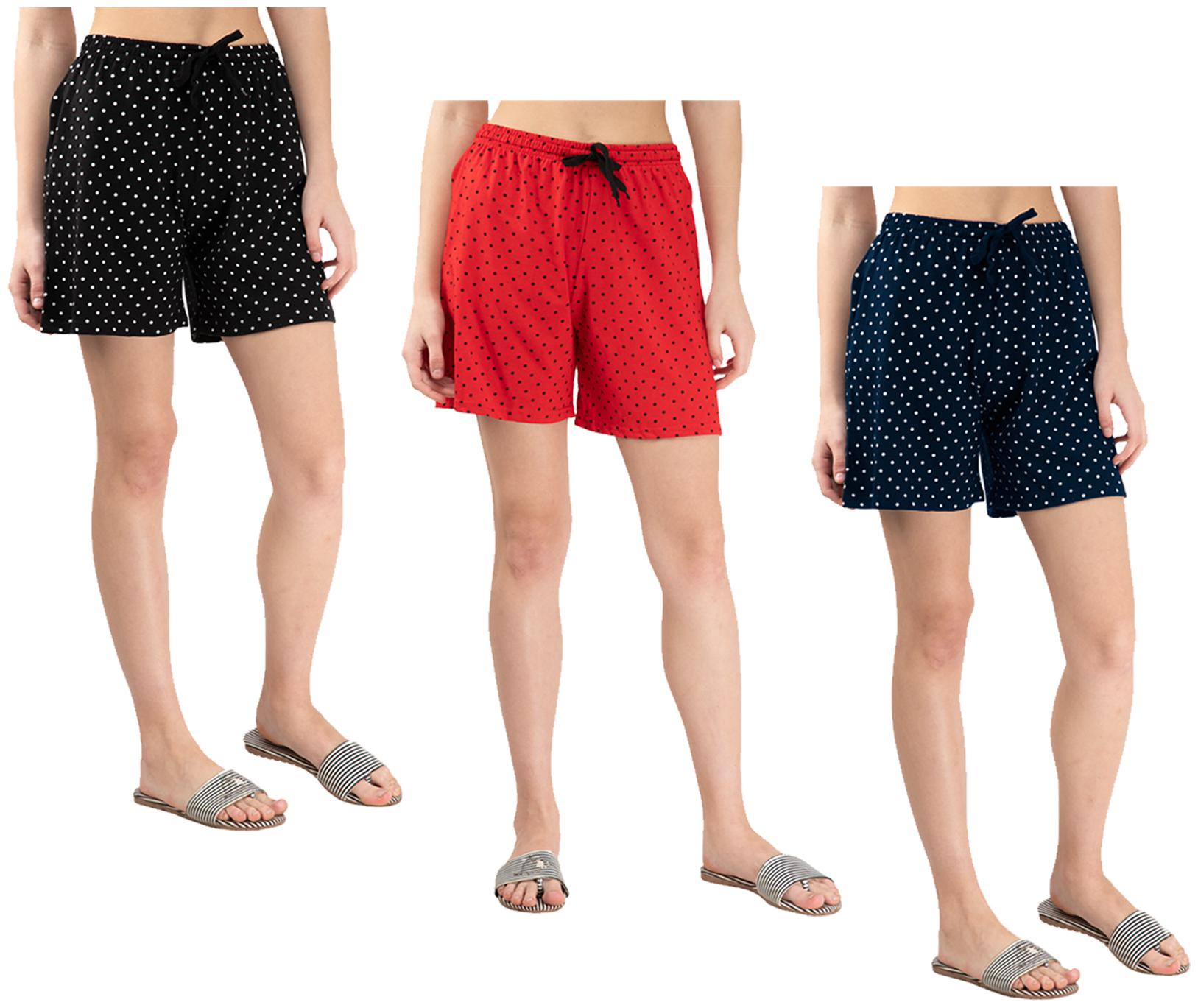 

Indiweaves Women Polka dots Regular shorts - Multi