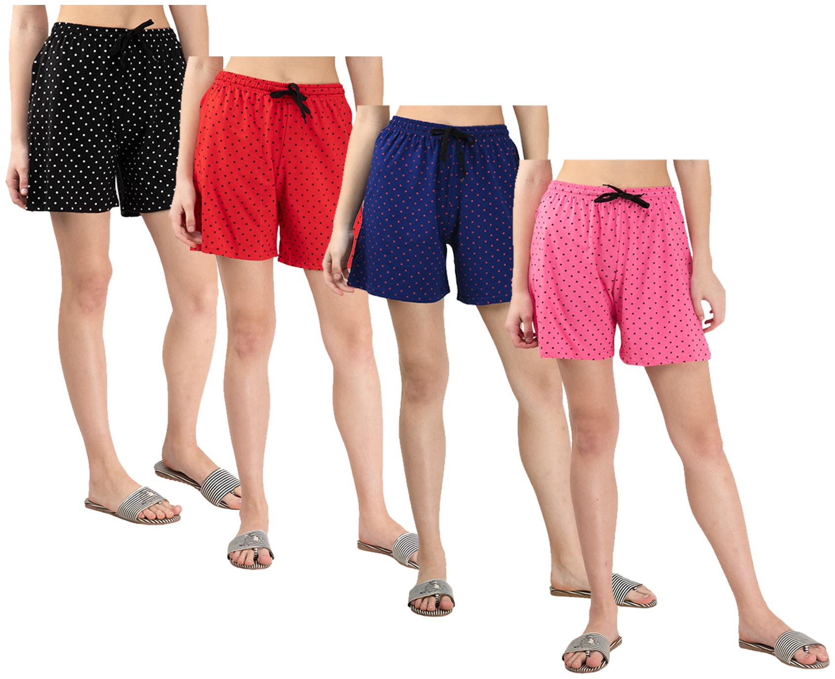 

Indiweaves Women Polka dots Regular shorts - Multi