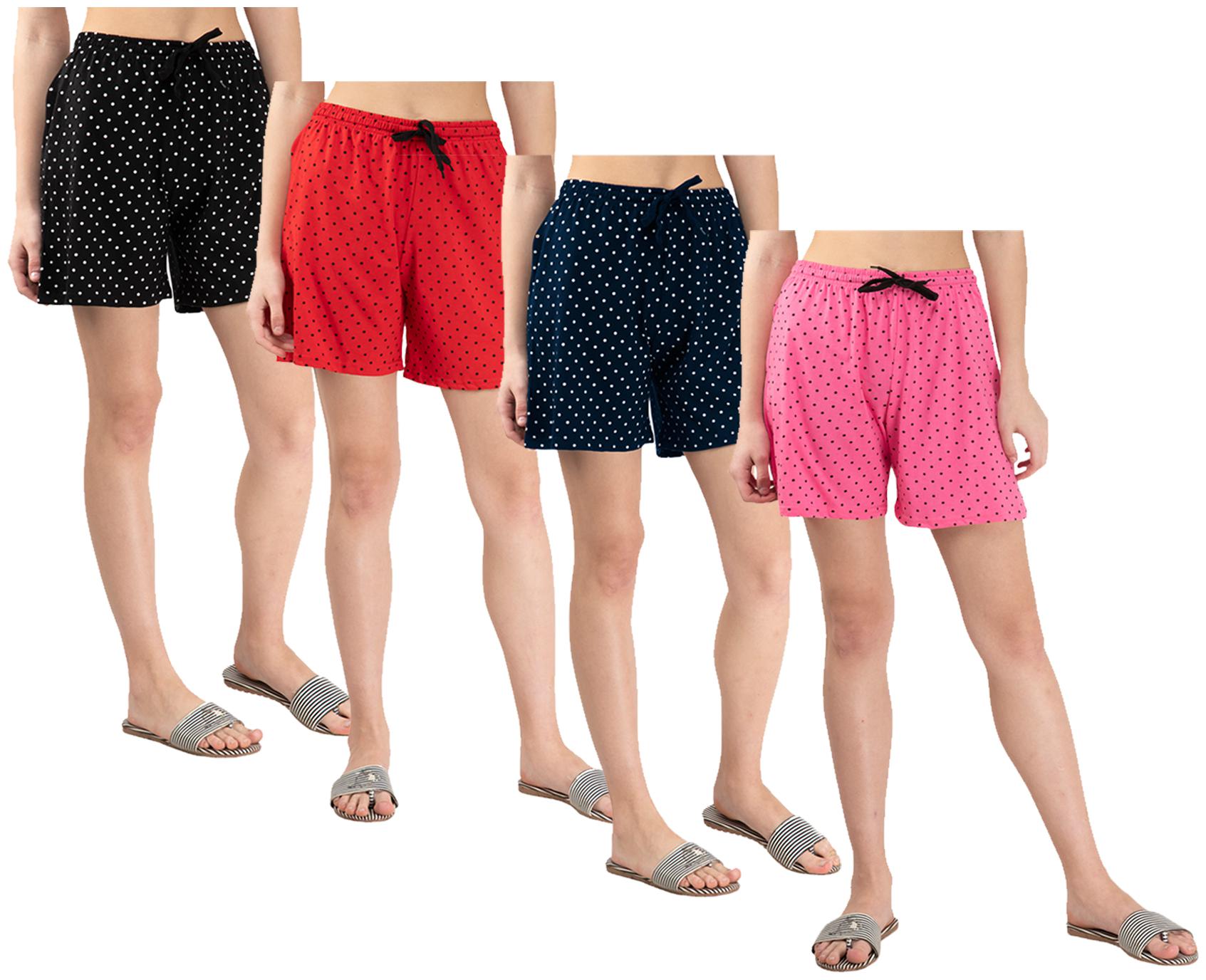 

Indiweaves Women Polka dots Regular shorts - Multi