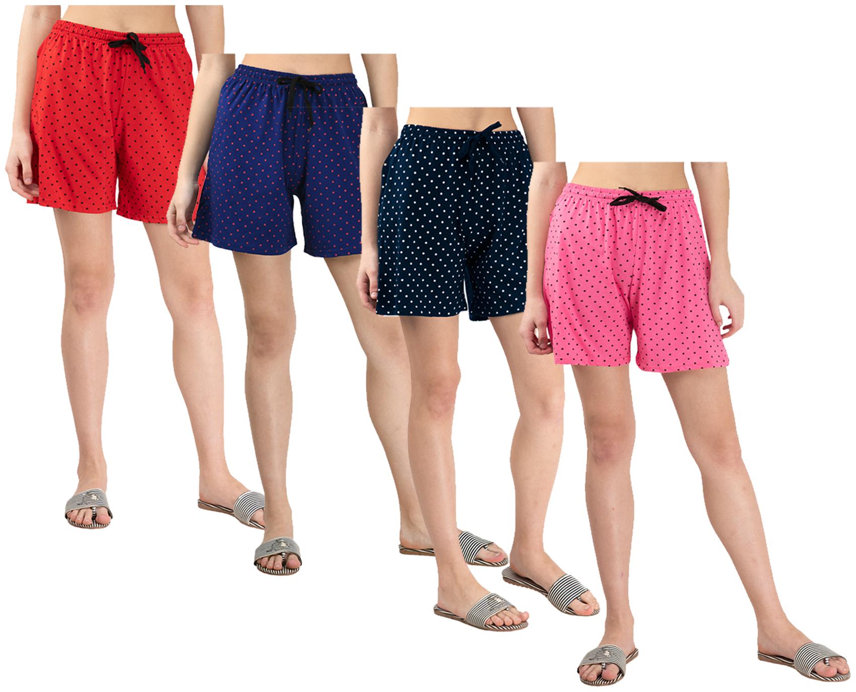 

Indiweaves Women Polka dots Regular shorts - Multi